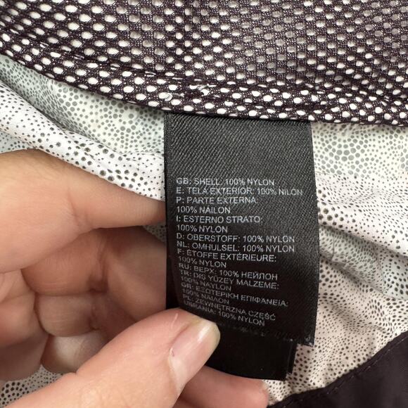 The North Face Jacket Womens Medium Purple Pink Hooded Full Zip Windbreaker Rain - Picture 4 of 8